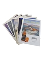 King, Paul Jones, Hiram Walker, Four Roses and Kinsey 1940s and 1950s Advertising Prints 25 x 26cm x 36cm