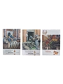 King, Paul Jones, Hiram Walker, Four Roses and Kinsey 1940s and 1950s Advertising Prints 25 x 26cm x 36cm