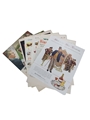 King, Paul Jones, Hiram Walker, Four Roses and Kinsey 1940s and 1950s Advertising Prints 25 x 26cm x 36cm