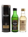 Glen Garioch 8 Year Old & Glenfiddich 12 Year Old Bottled 1980s-1990s 2 x 5cl