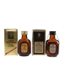 Grand Old Parr 12 Year Old & De Luxe Bottled 1980s-1990s 2 x 5cl
