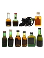 Assorted Cognac Miniatures Courvoisier, Martell, Remy Martin, Hine, Paulet 10 x 2 - 5cl / 40%