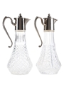 Silver Plated Claret Jugs  2 x 30cm Tall