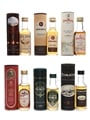 Single Malt Miniatures With Branded Glasses Benromach, Glen Ord, Glenfarclas, Tomatin, Ben Nevis, Edradour 6 x 5cl