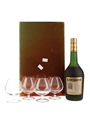 Martell Medaillon VSOP Glasses Gift Pack Bottled 1980s 68cl / 40%