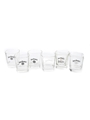 Jack Daniel's Assorted Whisky Glasses  6 x 9cm Tall