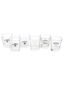 Jack Daniel's Assorted Whisky Glasses  6 x 9cm Tall