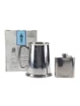 British Nobleman Pewterware Tankard & Jack Daniel's Hip Flasks Stainless Steel 
