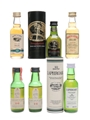 Islay Single Malt Miniatures Lagavulin (White Horse), Bunnahabhain, Bruichladdich, Bowmore, Laphroaig 6 x 5cl