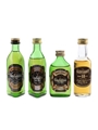 Glenfiddich Pure Malt & Glenturret 15 Year Old Bottled 1970s-1980s 4 x 4.7cl-5cl