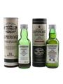 Laphroaig 10 Year Old Original Cask Strength& 10 Year Old Bottled 1990s-2000s 2 x 5cl