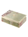 John Haig 350th Anniversary Onyx Box 1970s 13cm x 9cm x 4.5cm