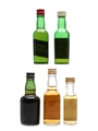 Blended Scotch Whisky Miniatures Bottled 1970s 3cl & 4 x 5cl / 40%