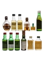 Irish Whiskey Miniatures Jameson, Tullamore Dew 12 x 1cl - 10cl