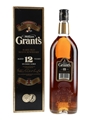 Grant's 12 Year Old Bottled 1990s - Leather Coaster 100cl / 43%