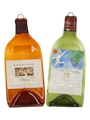 Flattened Fine Wine Bottles Mouton Rothschild 1982 & Rockford Basket Press 1999