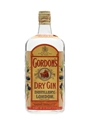 Gordon's Dry Gin Spring Cap Bottled 1960s - NAAFI Stores 75cl