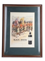 Buchanan's 'Black & White'  Whisky Advertising Print (Framed) The Gordon Highlanders 38cm x 48cm