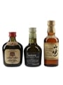Suntory Special Reserve 70th Anniversary, Very Rare Old & Yamazaki 12 Bottled 1980s-1990s 3 x 5cl / 43%