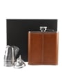 Jack Daniel's Hip Flask With Funnel & Glasses  12.5cm x 9.5cm