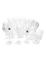 Cristal De France Glass Set  9cm - 18cm Tall