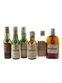 Usher's Green Stripe Bottled 1940s-1950s - US Import 6 x 4.7cl-5cl