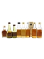 Assorted Speyside Single Malt Whisky Bottled 1980s 8 x 4.7cl-5cl