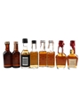 Assorted American Whiskey & Canadian Whiskey Bottled 1970s-1980s 8 x 5cl
