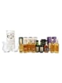 Assorted Single Malt Scotch Whisky & Bowmore Glasses Including Glen Garioch 12, Bowmore 17, Glenlivet 18 Year Old 9 x 5cl