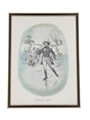 Johnnie Walker Sporting Print - Skating 1820 Early 20th Century - Tom Browne 37cm x 30cm