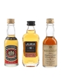 Assorted Single Malts Dufftown, Juray & Macallan 3 x 5cl / 40%