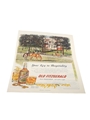 Old Fitzgerald Advertisement Print 1950s - Your Key to Hospitality 25cm x 36cm