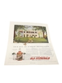 Old Fitzgerald Advertisement Print 1950s - Your Key to Summer Hospitality 25cm x 36cm