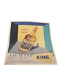Brown Forman 'King' Whiskey Advertisement Print 1950s - Really Light! 26cm x 33cm