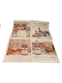Glenmore Kentucky Straight Bourbon Advertising Prints 1940, 1941, 1955, 1955 4 x 25cm x 36cm