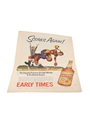 Early Times Kentucky Straight Bourbon Whisky Advertising Print 1950s - Scores Again 26cm x 33cm