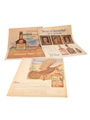 Vintage Bourbon Printed Advertisements 1950s and 1960s 3 x 26cm x 35cm