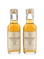 Macallan 12 Year Old Bottled 1990s-2000s 2 x 5cl / 40%