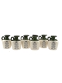 Glen Fiona Lindisfarne Ceramic Decanters  6 x 4.75cl / 40%