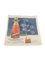 Old Fitzgerald Bourbon Whiskey Advertising Print 1950s - Genuine Old Fitzgerald In The Candlelight Decanter 26cm x 36cm