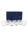 QE2 Glencairn Crystal Glasses  6 x 8cm Tall