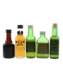 Assorted Single Malts Bottled 1980s - Bowmore, Highland Park, Laphroaig & Springbank 5 x 5cl
