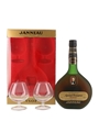 Janneau VSOP Grand Armagnac Glass Pack Bottled 1980s 68cl / 40%