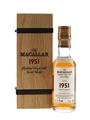 Macallan 1951 51 Year Old Fine & Rare Collection Bottled 2002 - Cask No.644 5cl / 52.3%