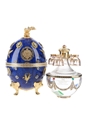 Faberge Art's Applied Craft Imperial Vodka Blue Faberge Egg 70cl / 40%