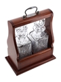 Tantalus Crystal Decanters With Stoppers  2 x 24cm Tall
