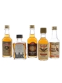 Assorted Kentucky Straight Bourbon Bulleit, Johnny Drum, Old Bardstown, Ten High & Wild Turkey 5 x 5cl
