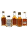 Assorted Kentucky Straight Bourbon Bulleit, Johnny Drum, Old Bardstown, Ten High & Wild Turkey 5 x 5cl