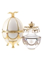 Faberge Art's Applied Craft Imperial Vodka White Faberge Egg 70cl / 40%