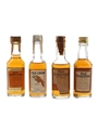Old Forester, Old Crow & Old Grand-Dad Bottled 1970s-1980s 4 x 4.7-5cl